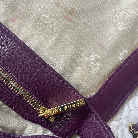 Tory Burch Deep Purple Shoulder Bag - Picture 5 of 5